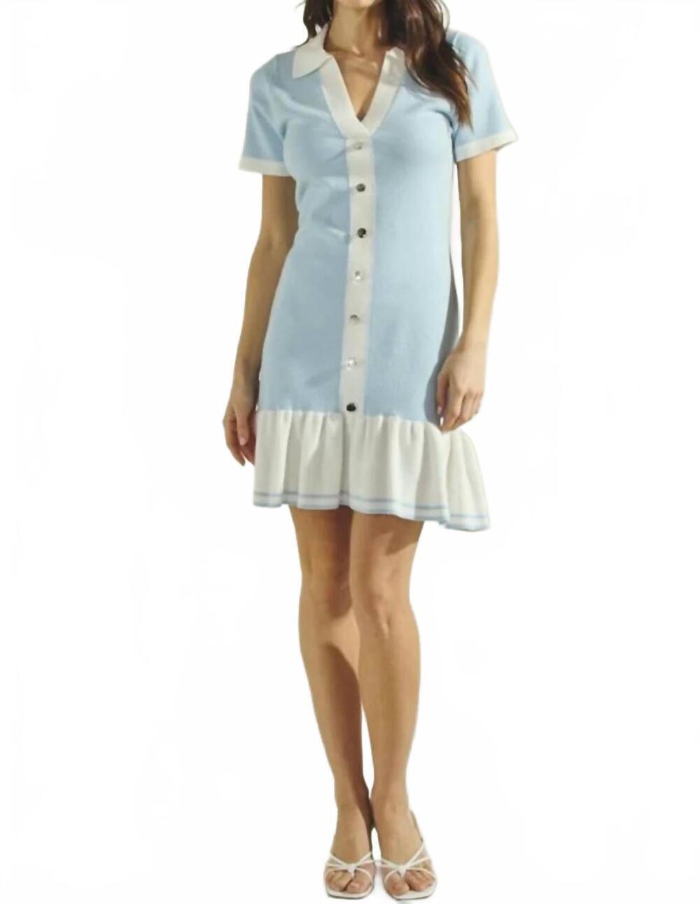 NEW ABLE magnolia lane dress in blue